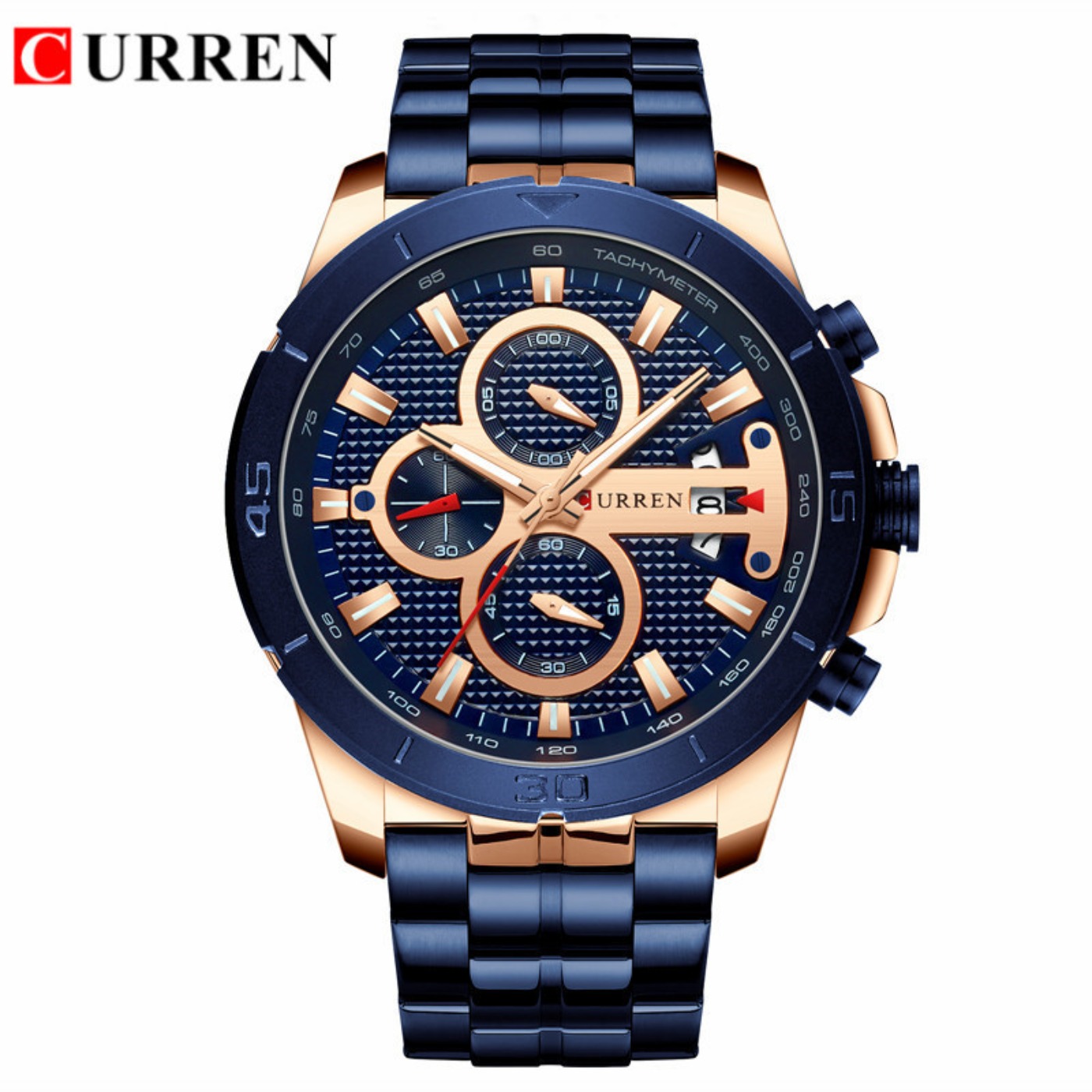 Chronograph Sport Watch - Часы CURREN, мужские водонепроницаемые часы с