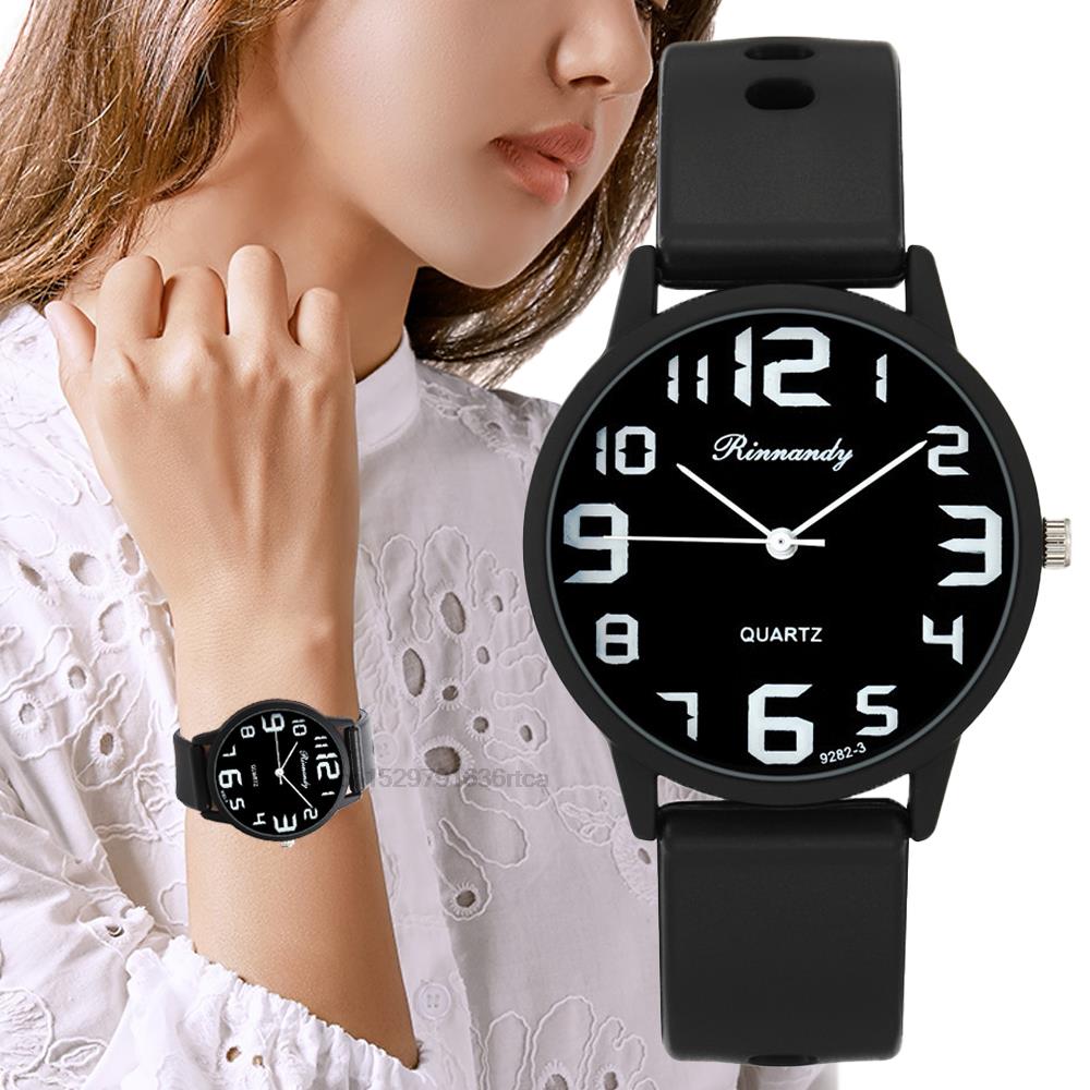 Minimalist Thin Watch - Женские модные силиконовые часы, комплект минималистичных