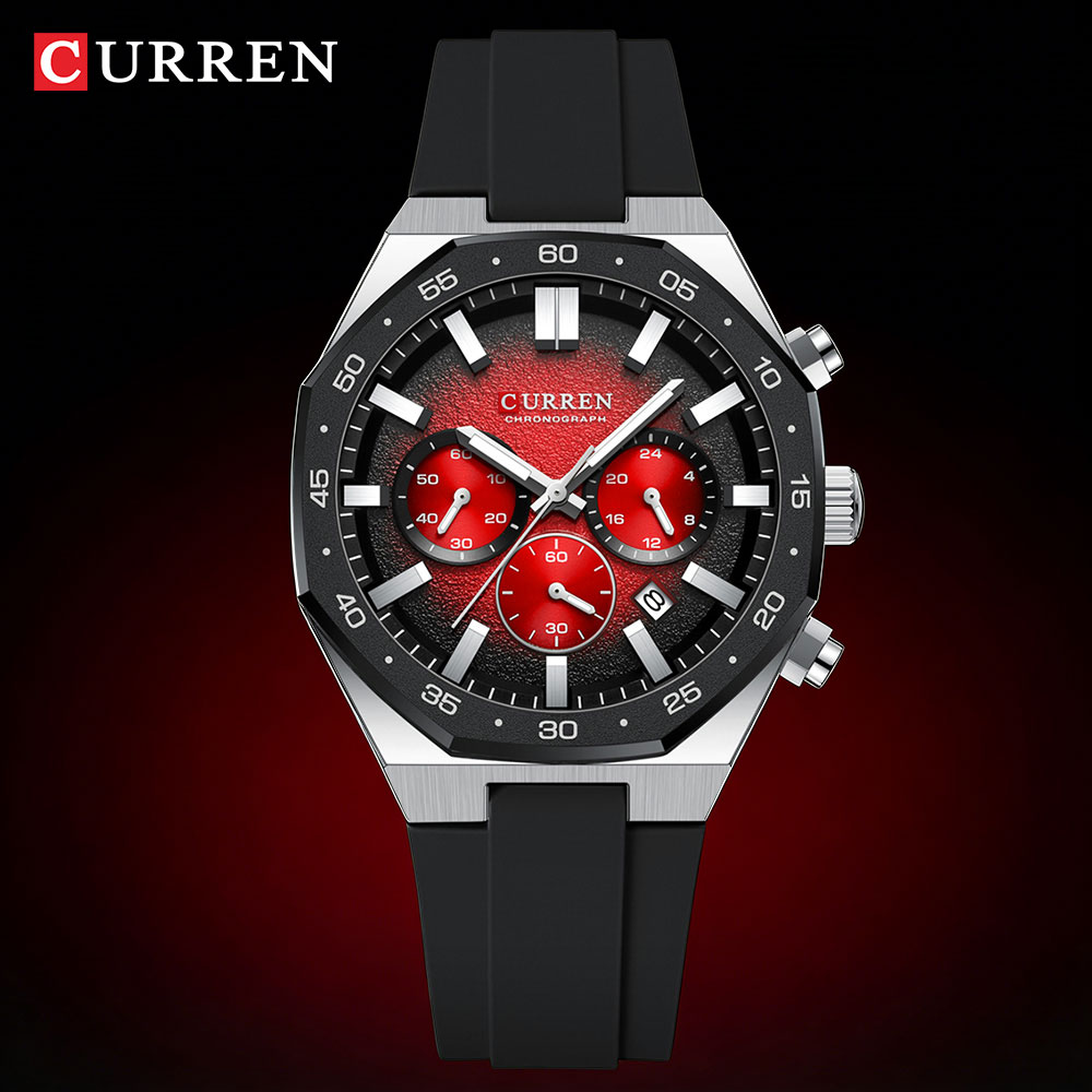 Chronograph Sport Watch - Мужские спортивные часы CURREN Fashion Casual