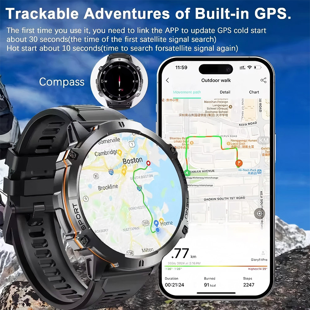 Новые улучшенные смарт-часы 20 – обзор и цена Altimeter Compass Watch