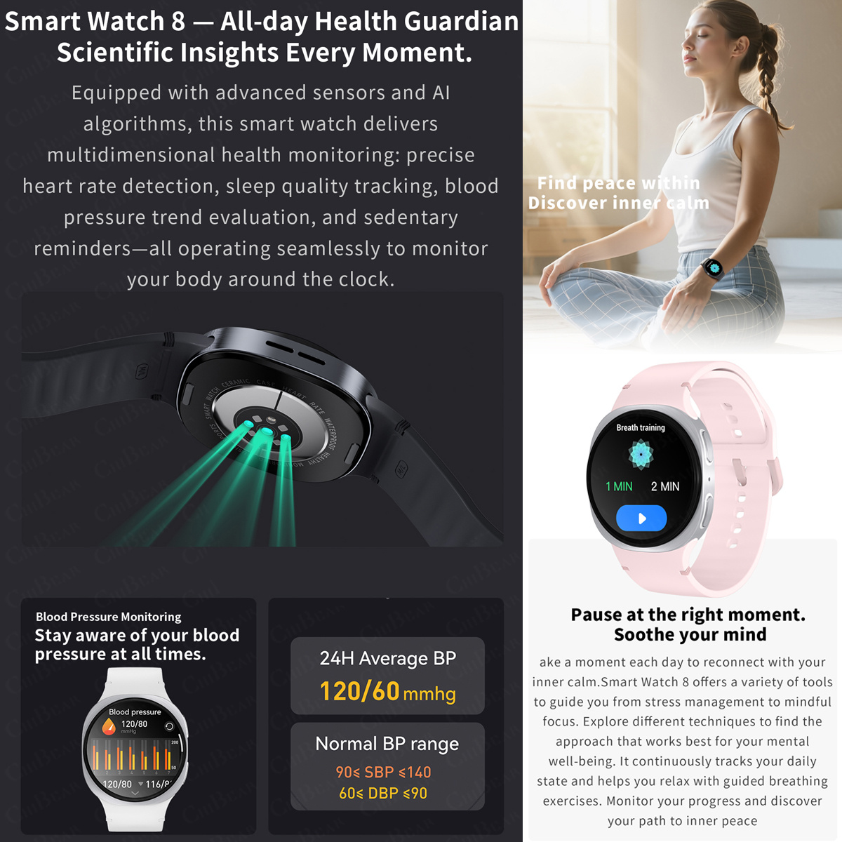 Новые смарт-часы 2026 года: 8  – обзор и цена Smartwatch Health Watches