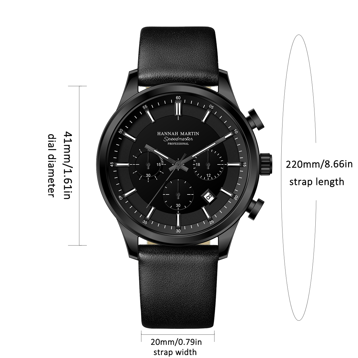 Hannah Martin мужские подарочн – обзор и цена Chronograph Sport Watch