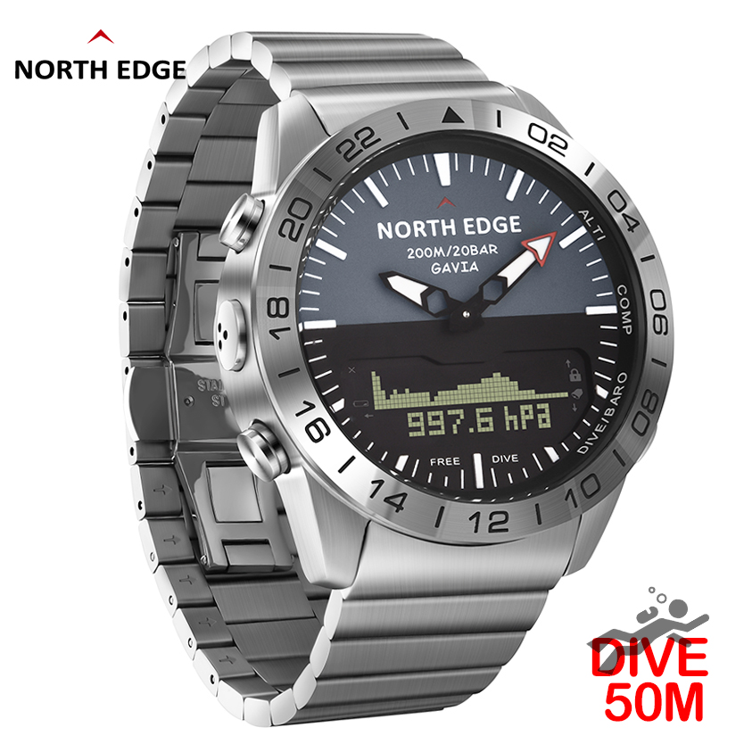 Мужские часы для дайвинга NORT – обзор и цена Altimeter Compass Watch