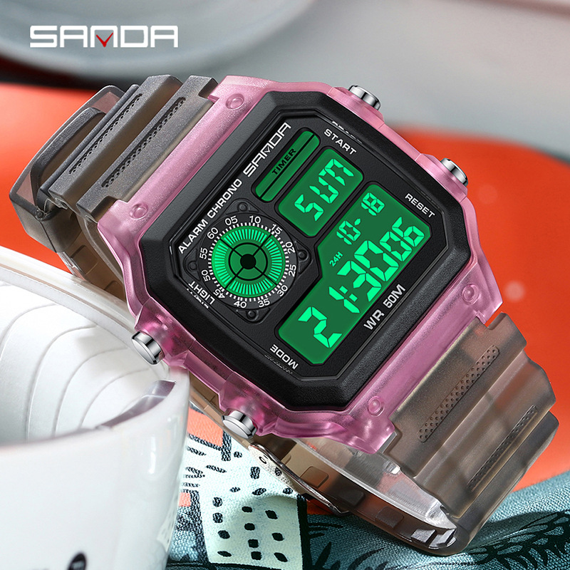 Модные женские электронные час – обзор и цена Chronograph Sport Watch