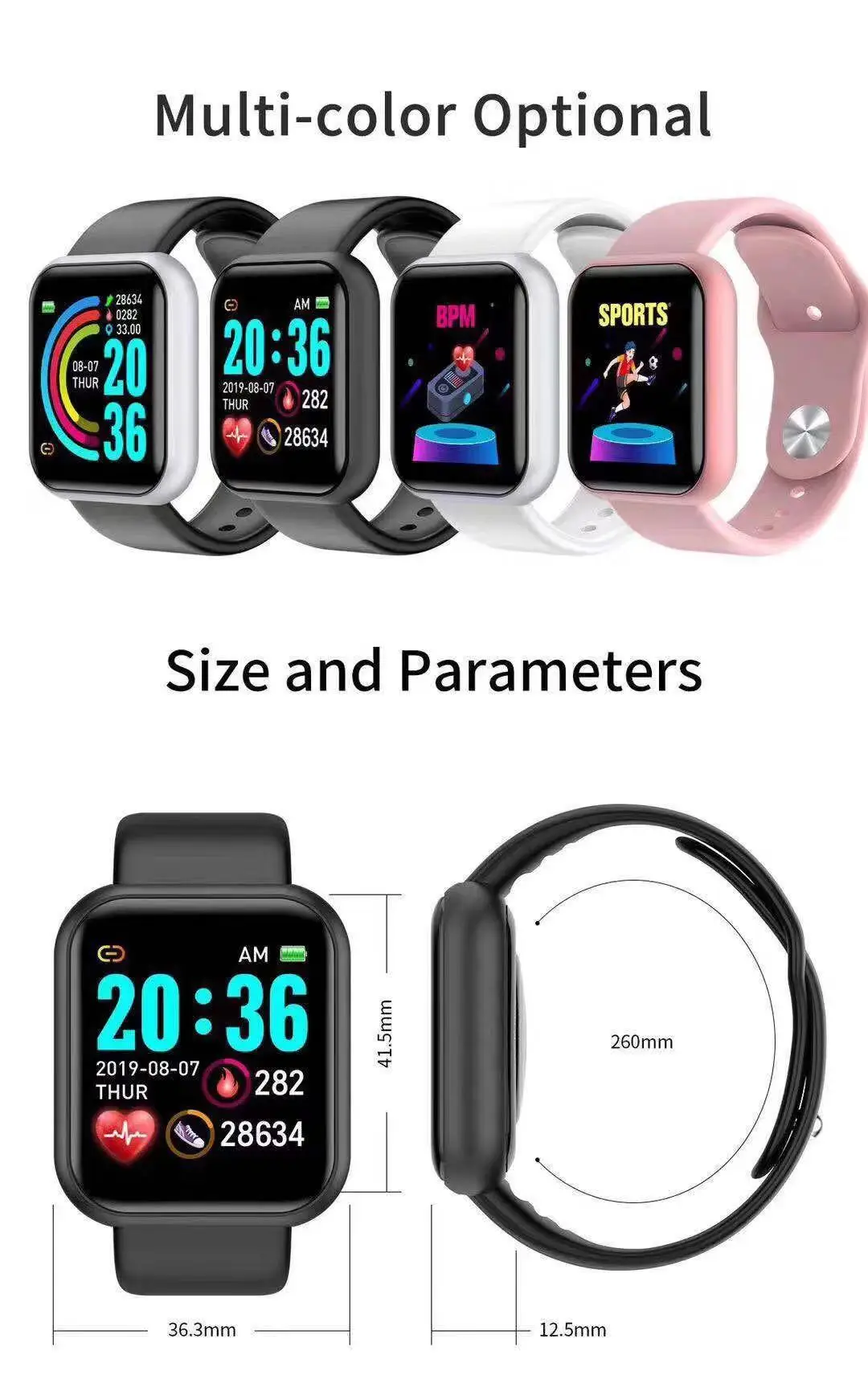 Умные часы D20 Pro для мужчин, – обзор и цена Smartwatch Casual Watches For Men