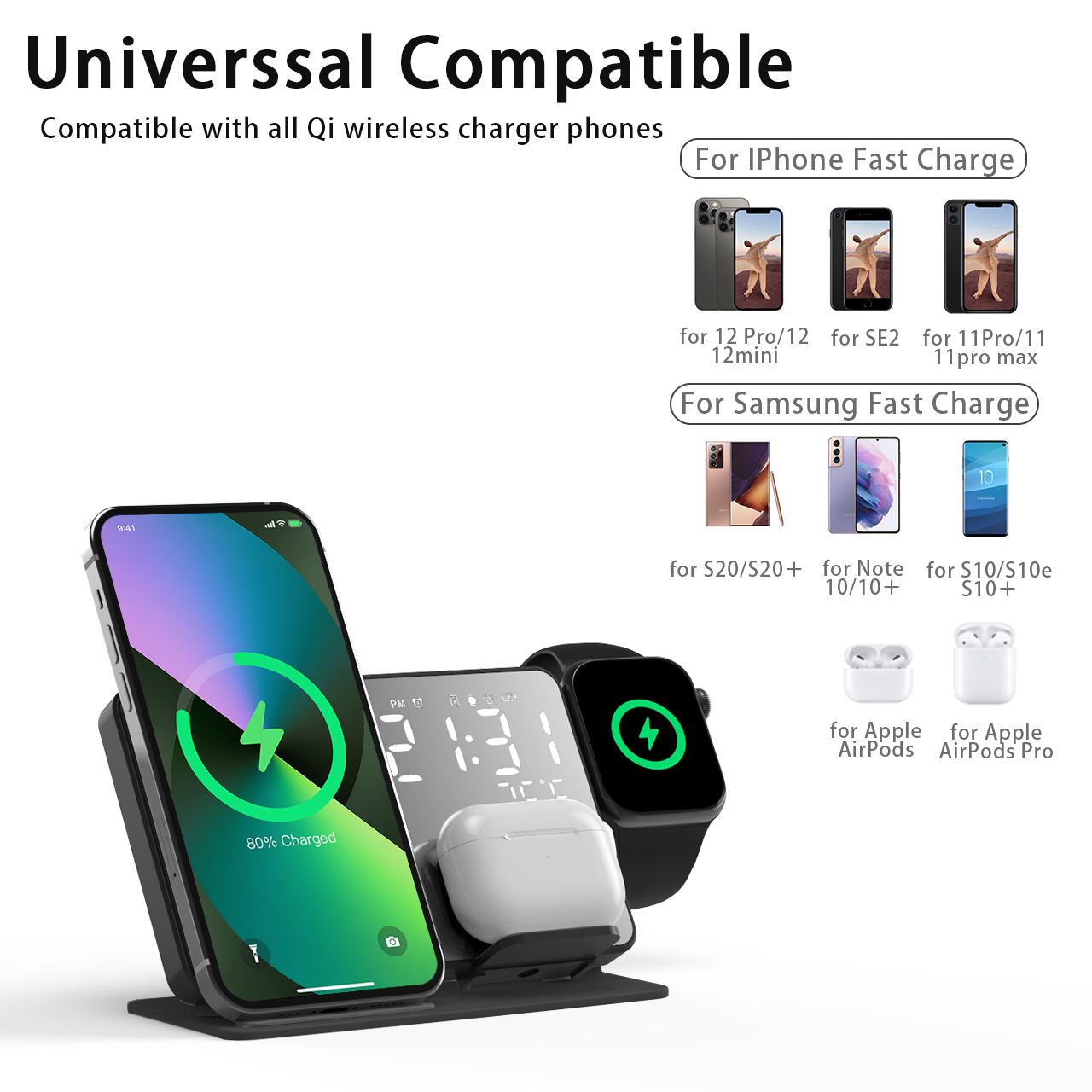 Беспроводное зарядное устройст – обзор и цена Watch 7 Smartwatch Iphone