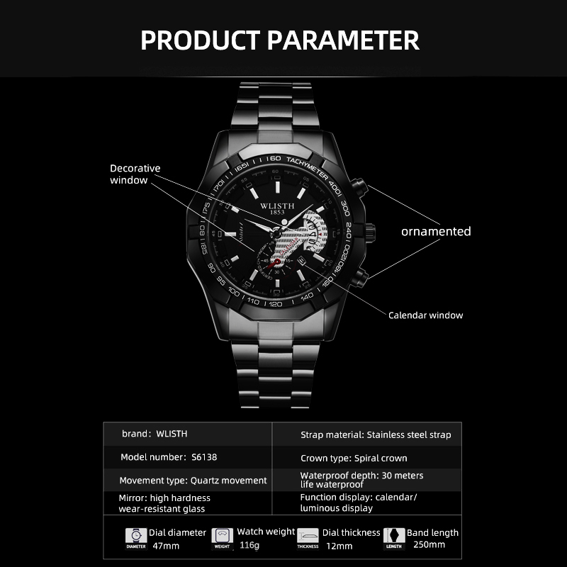 Роскошные брендовые мужские ча – обзор и цена Smartwatch Casual Watches For Men