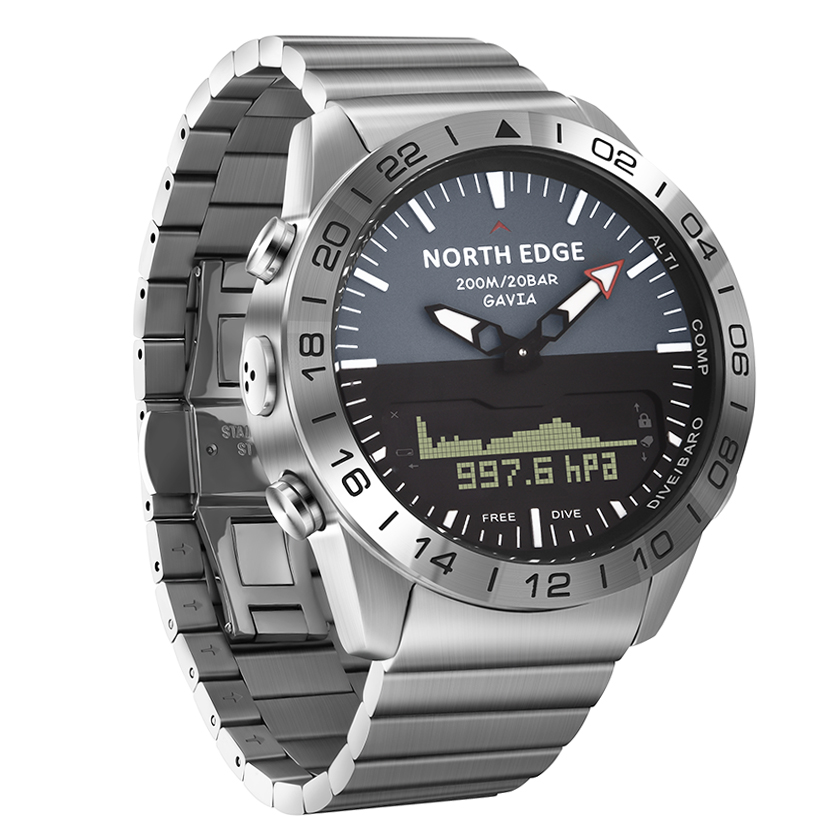Мужчины Dive Спортивные Цифров – обзор и цена Altimeter Compass Watch
