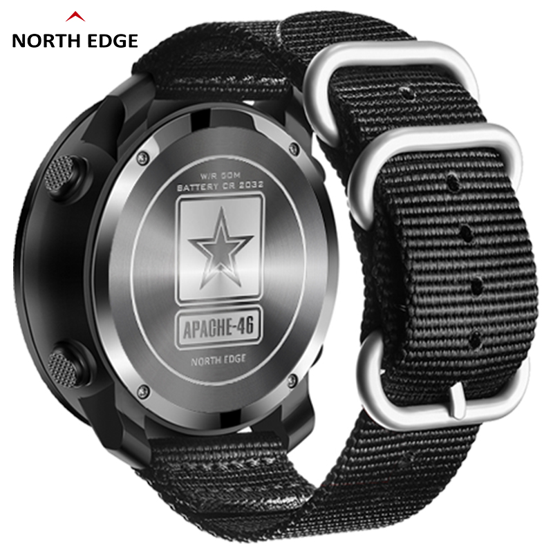 Часы NORTH EDGE афпачи-46 мужс – обзор и цена Altimeter Compass Watch