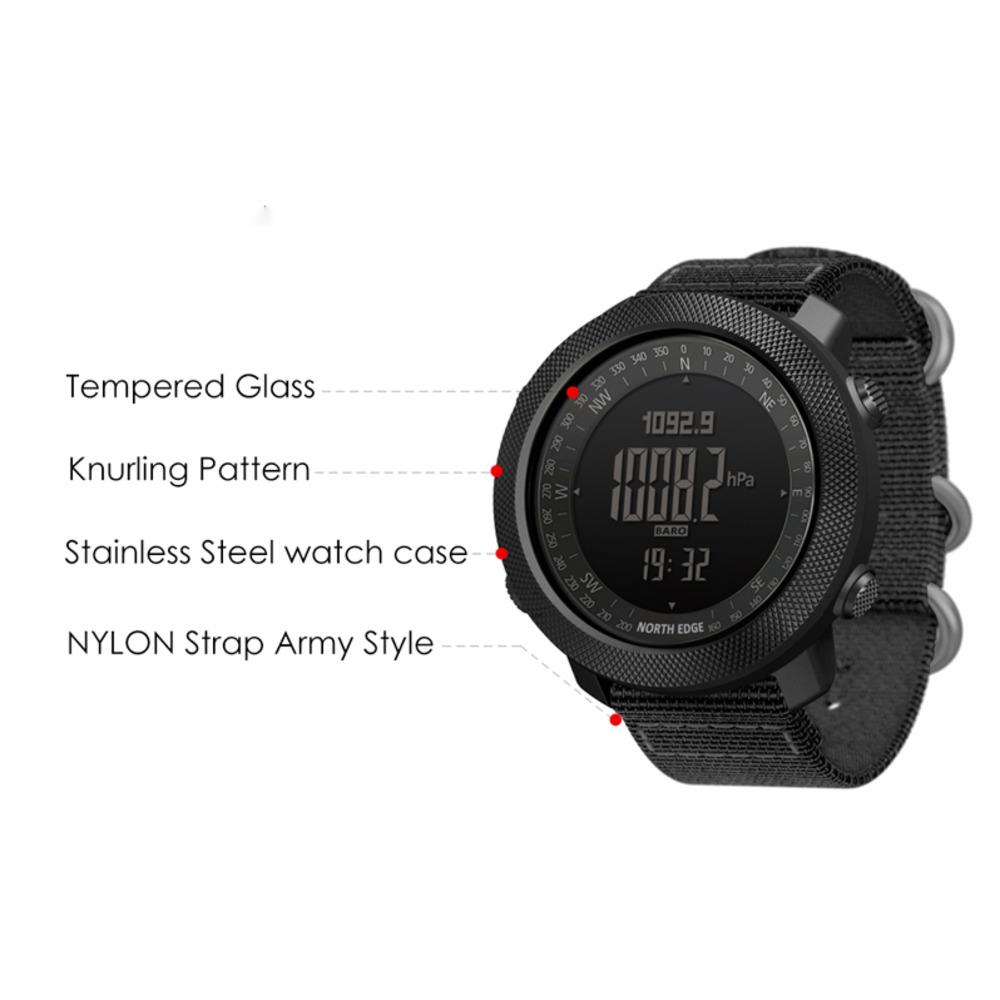 Часы NORTH EDGE для мужчин APA – обзор и цена Altimeter Compass Watch