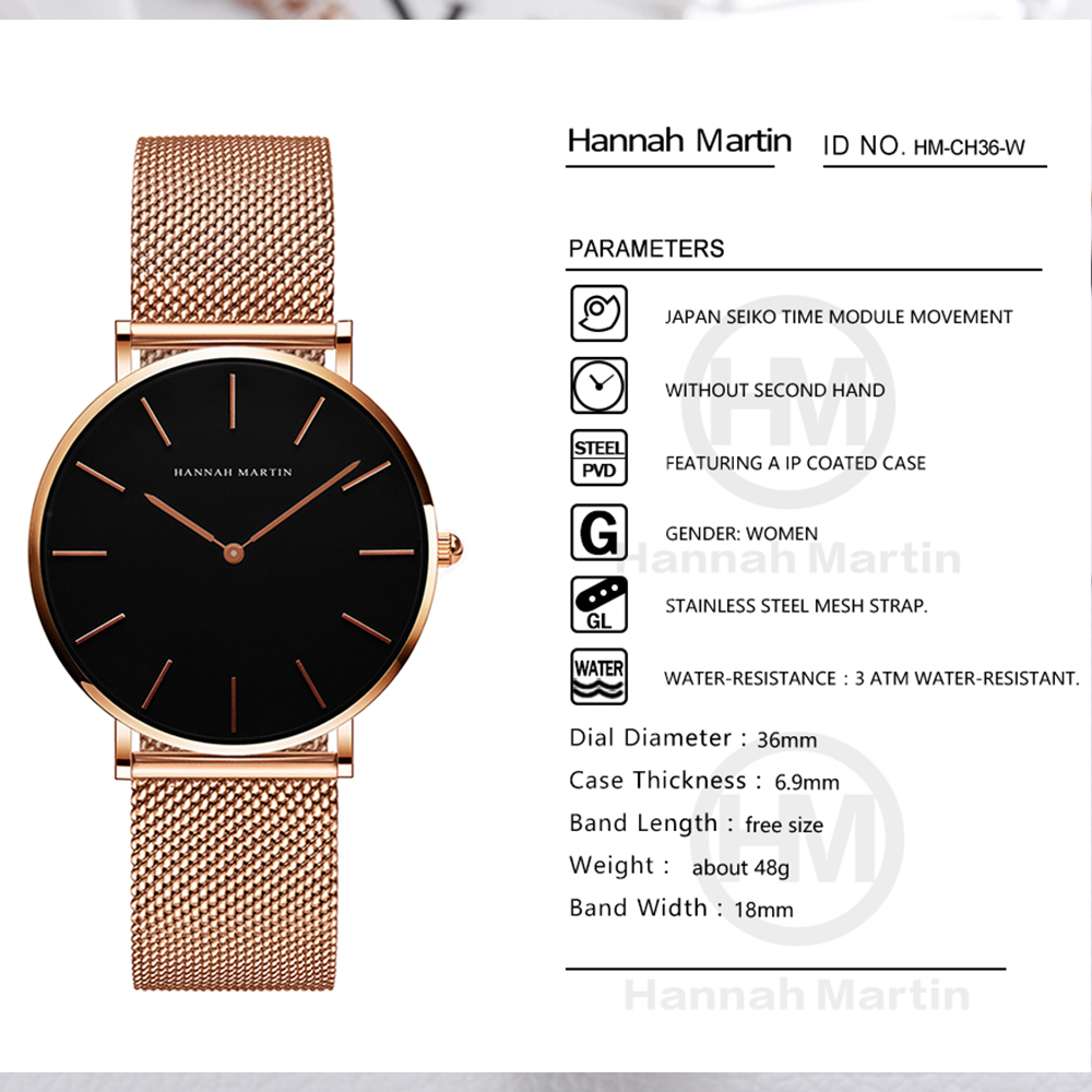 Hannah Martin, лучший бренд, р – обзор и цена Minimalist Thin Watch