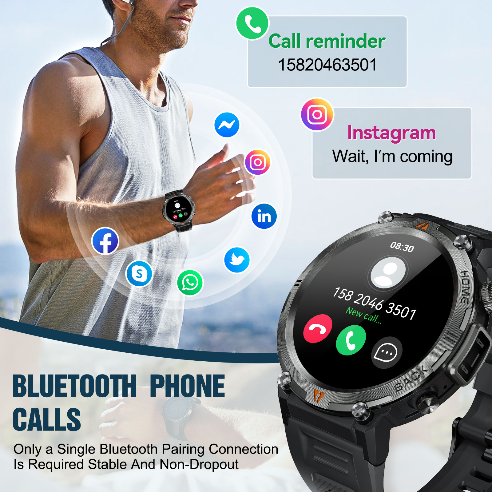 EIGIIS KE3 Bluetooth Call Смар – обзор и цена Smartwatch Health Watches