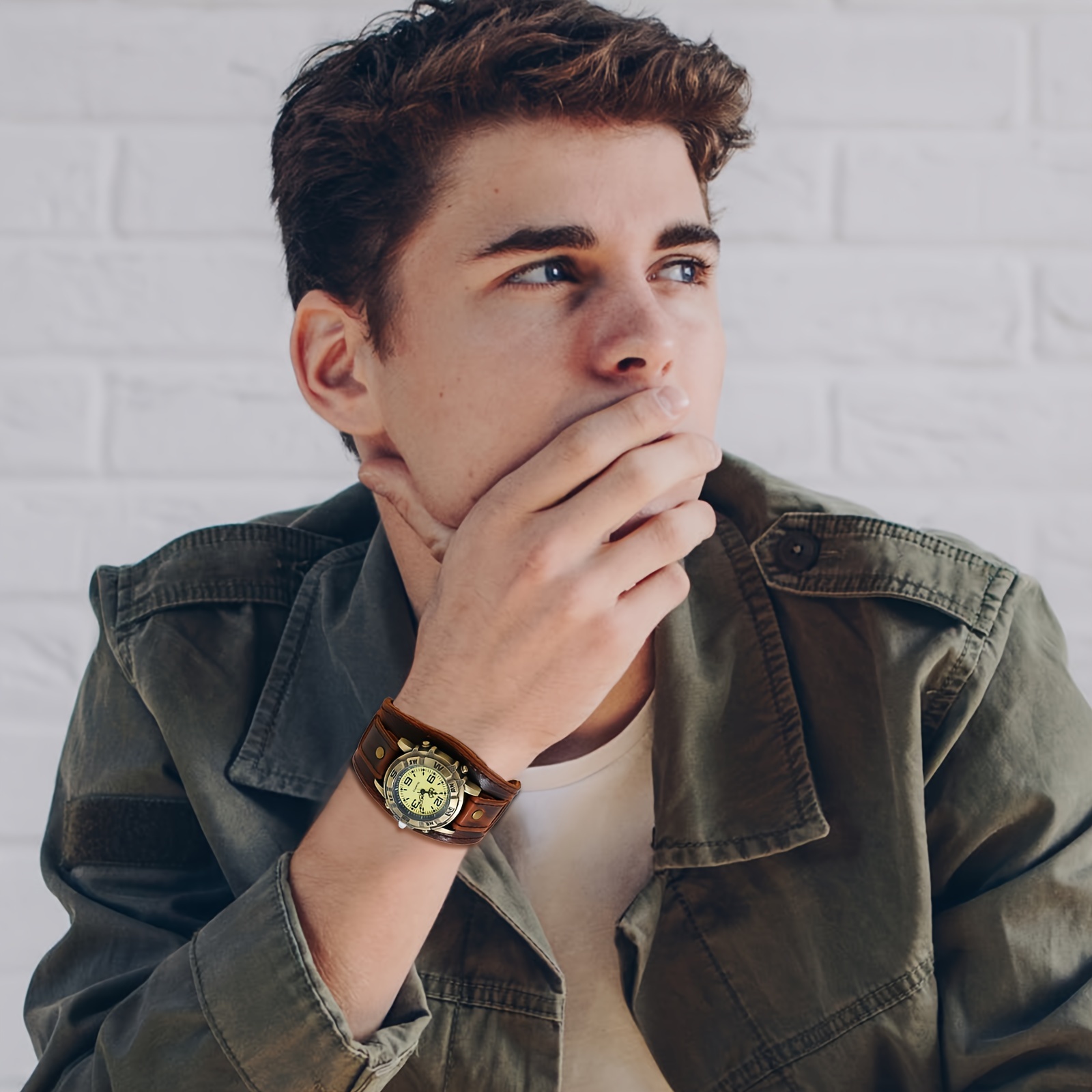 【Хэллоуин 】 1 шт. Имитация ква – обзор и цена Smartwatch Casual Watches For Men