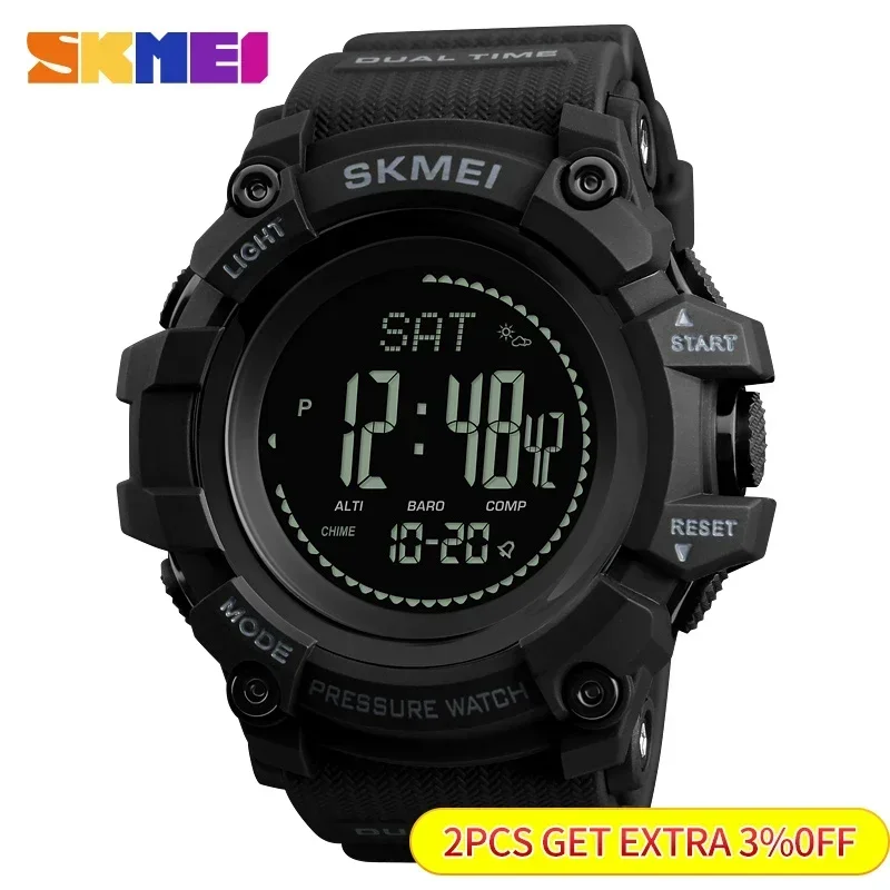 Часы наручные SKMEI мужские с  – обзор и цена Altimeter Compass Watch