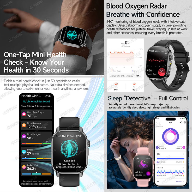 Новые умные часы 2026 года для – обзор и цена Smartwatch Health Watches