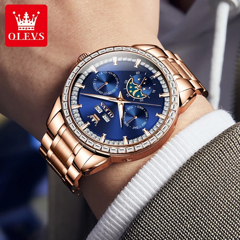 OLEVS 6695, новые мужские часы – обзор и цена Altimeter Compass Watch