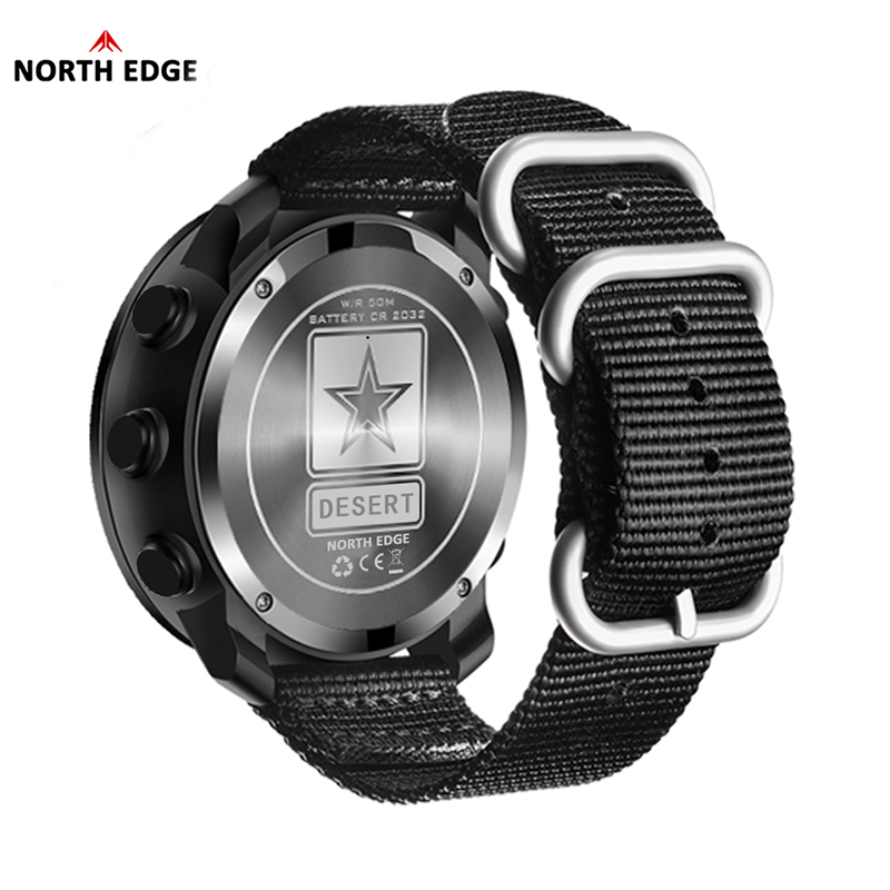 Мужские цифровые часы NORTH ED – обзор и цена Altimeter Compass Watch